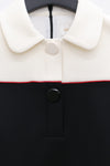 shushutong stitching A-type dress SS22DR08 white